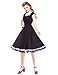 Vianla Women Capshoulder Retro 1950s Vintage Party Swing Dresses