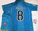 F. C. BARCELONA Soccer Jersey Away Blue INIESTA UEFA Champions League Winner Adult Medium