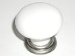 Top Knobs-Chateau Collection M102 Large Knob in Antique Pewter and White