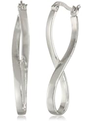 Sterling Silver "Figure-Eight" Polished Click-Top Earrings