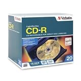 Verbatim CD-R 80MIN 700MB 52X LightScribe 20pk Slim Case
