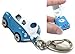 Cute Beep Beep Lite Blue & White Volkswagen Beetle Clip Watch ~ It Opens!