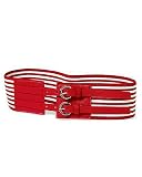 Striped stretch belt