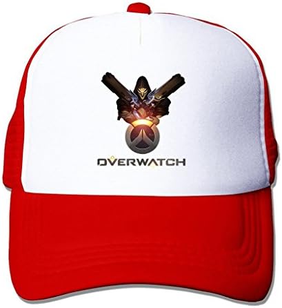 TTGHAT Overwatch Logo Printing Snapback Cap Sun Visor Baseball Mesh Hat Red