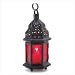 Red Glass Moroccan Lantern
