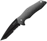 Kershaw 1835TBLKST Kuro Black Serrated Tanto Knife with SpeedSafe