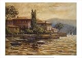 Evening Gold MUSEUM WRAP CANVAS Print With Added Heavy BRUSHSTROKES Malcolm Surridge 28x20