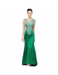 Sheath Mermaid Applique Slit  Dress with a Court Train 