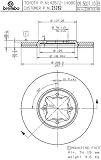 Brembo 25282 Front Disc Brake Rotor