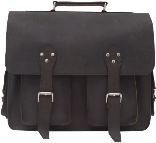 AB Earth Leather Briefcase, M157 (Black)