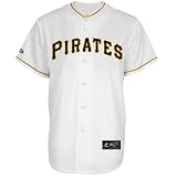 MLB Youth Pittsburgh Pirates Pedro Alvarez White Home Short Sleeve 6 Button Synthetic Replica Baseball Jersey Fall 2011  (White, Medium)