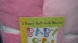 Microplush Fitted Crib Sheet (2) Pale and Dark Pink
