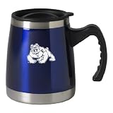 Fresno State University - 16-ounce Squat Travel Mug Tumbler - Blue