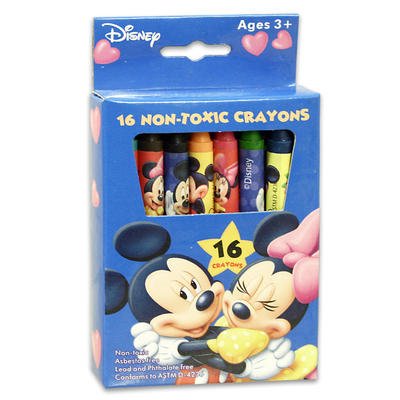 16ct Disney Mickey & Friends Non-Toxic Crayons