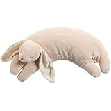 Angel Dear Beige Bunny Curved Pillow.