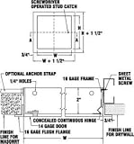 Karp 8 X 8 Inch Stainless Steel Universal Access Door