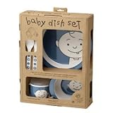 SugarBooger Peek-a-Boo 5 Piece Feeding Set, Blue Berry