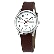 Timex Men's T20041 Easy Reader Brown Leather Watch