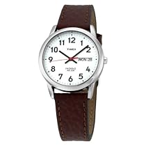 Timex Men's Easy Reader Brown Leather Watch - T20041