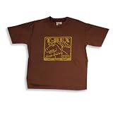 Dogwood - Boys Short Sleeve T-Rex Tee Shirt, Brown