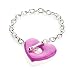 Childrens Pink Heart Costume Jewellery Fashion Bracelet