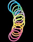 12 New Glow In The Dark Light-Up Neon Party Bracelets