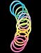 12 New Glow In The Dark Light-Up Neon Party Bracelets