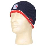 New York Rangers Knit Beanie / Winter Hat - Waffle Blue / Red