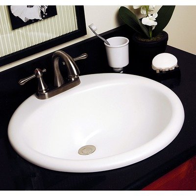 Round Acrylic Bathroom Sink in Seafoam