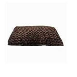 Slumber Pet Polyester Swirl Plush Dog Bed Cushion, 30-Inch, Chocolate