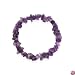 Genuine Amethyst Chip Stone Bracelet