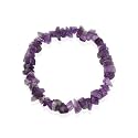 Genuine Amethyst Chip Stone Bracelet