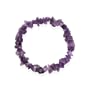 Genuine Amethyst Chip Stone Bracelet