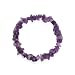 Genuine Amethyst Chip Stone Bracelet