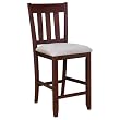 Aaron 24" Barstool in Cherry Finish (Pack of 2) By Berkline Family Dining