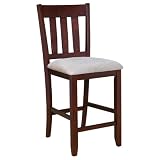 Aaron 24" Barstool in Cherry Finish (Pack of 2) By Berkline Family Dining