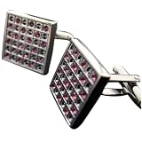 41YauJIeqwL. SL160  Worldfashion Best Grade Austria Crystal Mens Jewelry Cufflinks Pink Come In a Nice Gift Box by WorldFashion