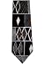 100% Silk Men Geometric pattern Necktie