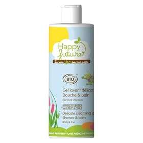 Happy Future - Gel lavant b�b� douche et bain corps et cheveux bio