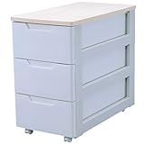 アイリスオーヤマ ◆浅型 幅40cm×奥行75cm◆ウッドトップチェスト HGL-393B(3段) ホワイト/ナチュラル