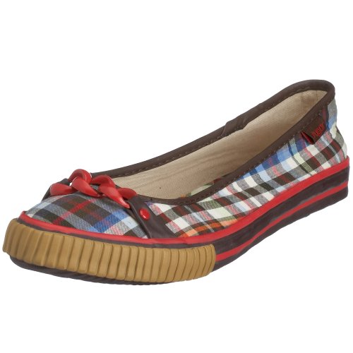 Sugar Shoes Links Round Up Shadow Plaid Green 6 UK