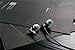 Easy Rock Rau0501 Luxury Zircon Stereo Headphones Headset 3.5mm in Ear Earphone Earbuds for Iphone Samsung with Mic and Remote (Black)