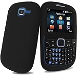 Black Silicone Skin Case Cover for Samsung SGH-A187 AT&T