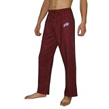 Mens NFL Buffalo Bills Plaid Finest Cotton Sleepwear / Pajama Pants - Red & Blue (Size: M)