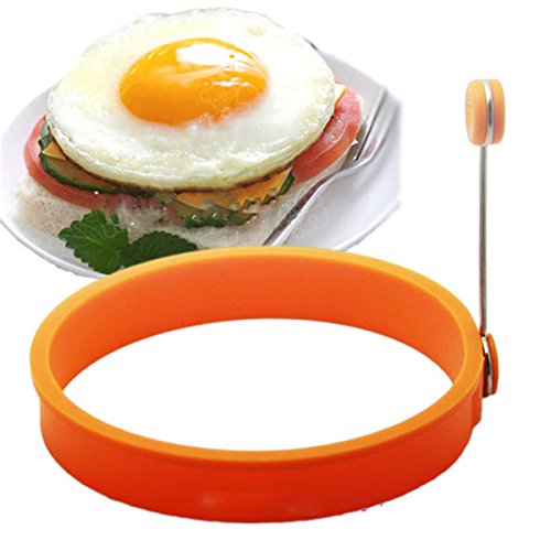Idealhere 目玉焼き型 目玉焼き リング/丸型、スター型、花型、ハート型 調理用お菓子作りパンケーキ モールド 柄手付き (丸型) Idealhere 目玉焼き型 目玉焼き リング/丸型、スター型、花型、ハート型 調理用お菓子作りパンケーキ モールド 柄手付き (丸型)