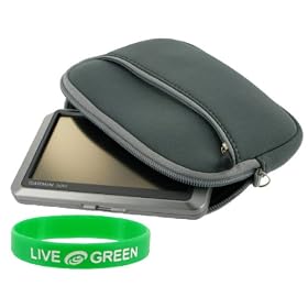 Neoprene Sleeve Case (Grey) for Garmin nüvi 755/755T 4.3 GPS Navigator