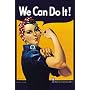 Vintage WWII poster "We Can Do It!" -- "Rosie the Riveter" by Miller
