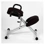 Black and Aluminum ITALMODERN Haley Ergonomic Adjustable Knee Chair
