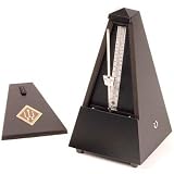 Wittner High Gloss Wood Case Metronome without Bell, Black Finish