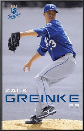 Kansas City Royals - Zack Greinke Lamina Framed Poster Print, 22x34
